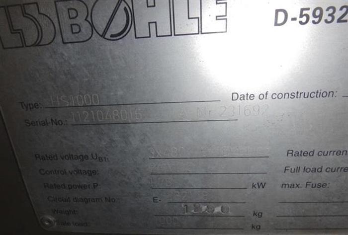 Used Bohle HS-1000 Lift