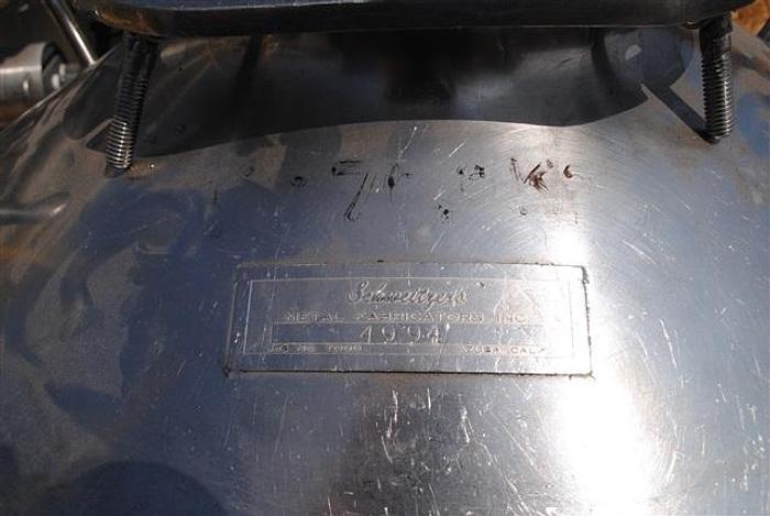 Used Schweitzer 40 gal. Stainless Steel Tank