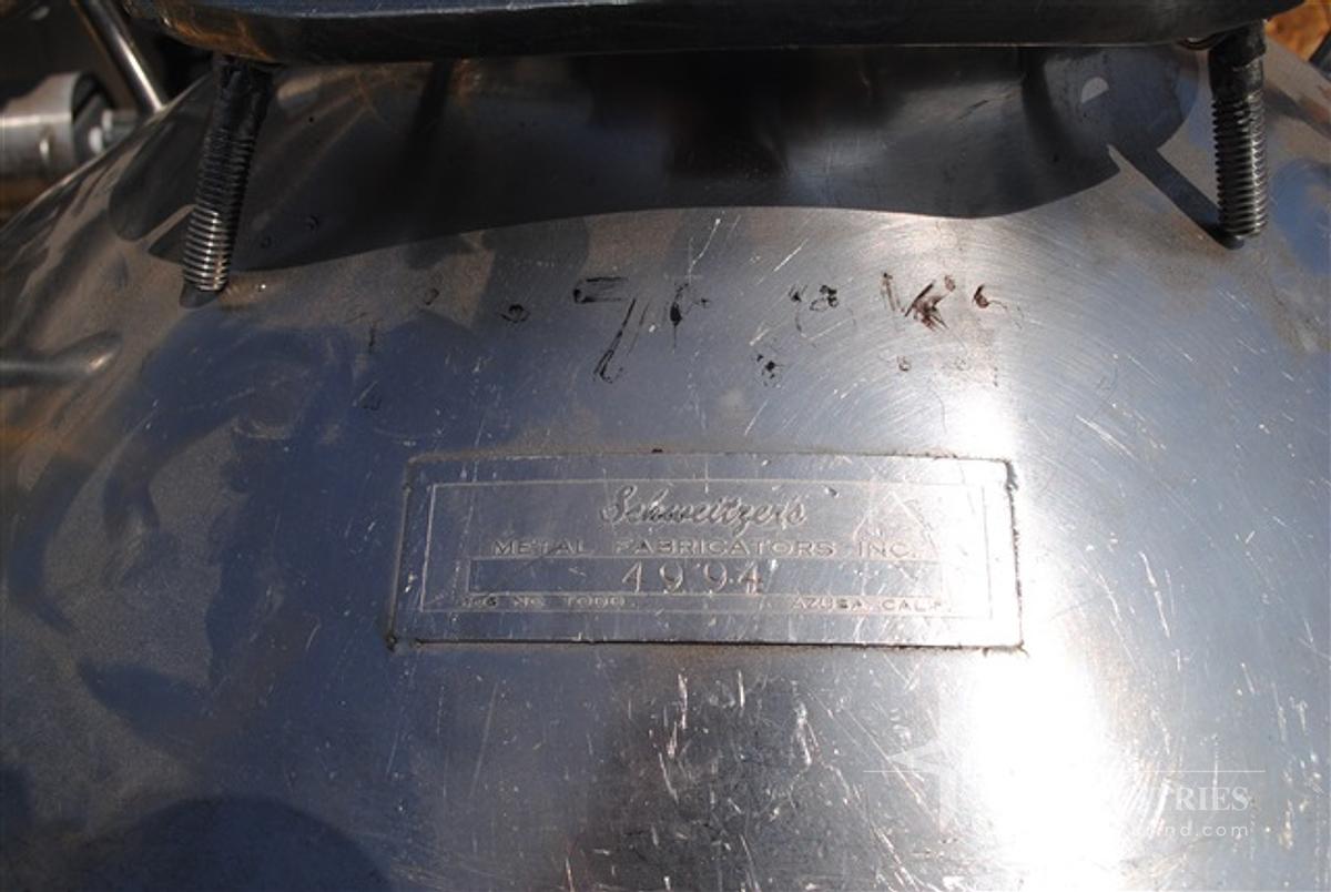 Used Schweitzer 40 gal. Stainless Steel Tank