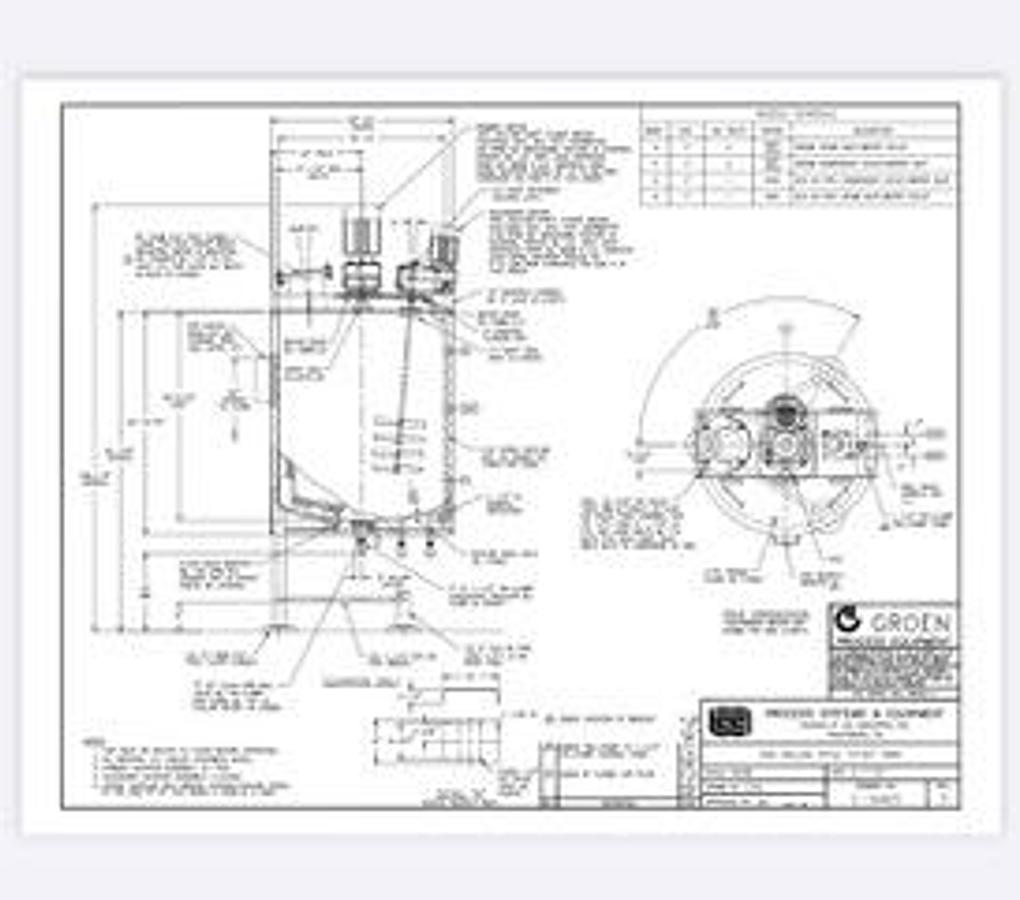Used Groen Mixer -Mixing tank