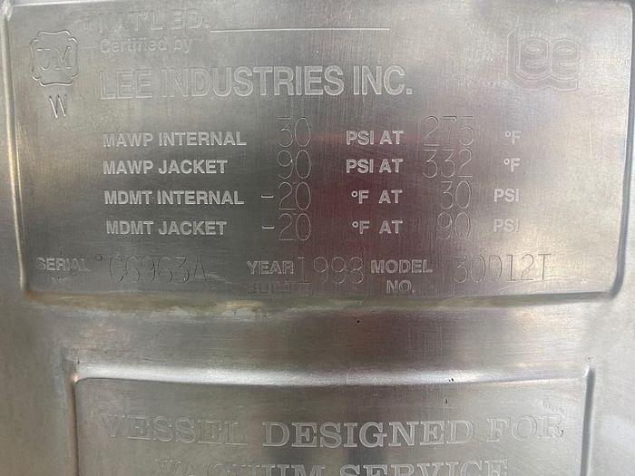 Used Lee 30 Gallon Tri Mix Vacuum Processor