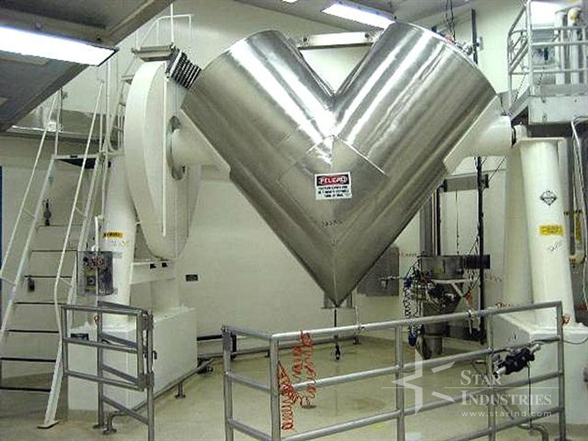 Used Patterson-Kelley 175 c.f. s.s. V-blender