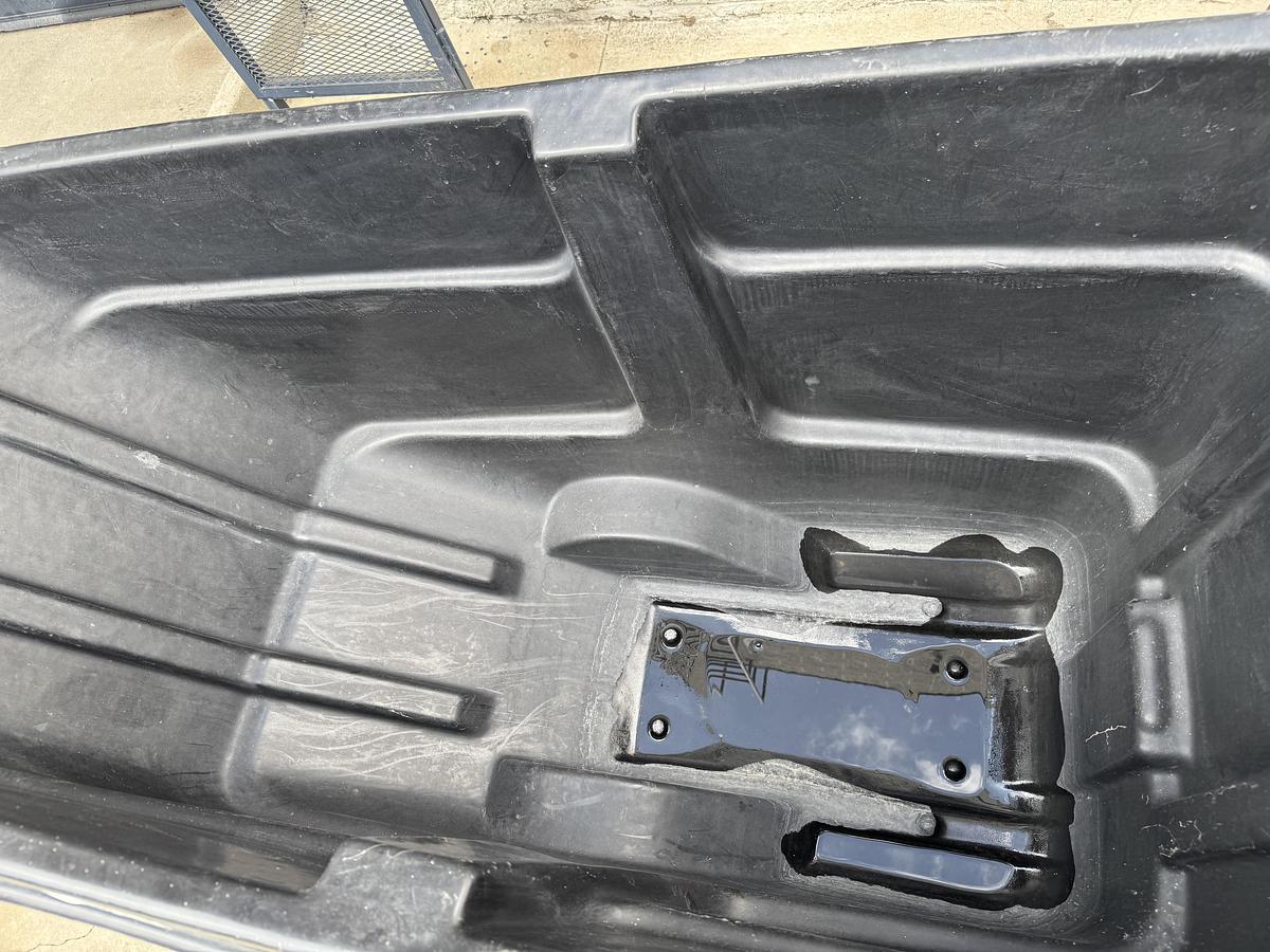 Used Rubbermaid Black Plastic Disposal Bin