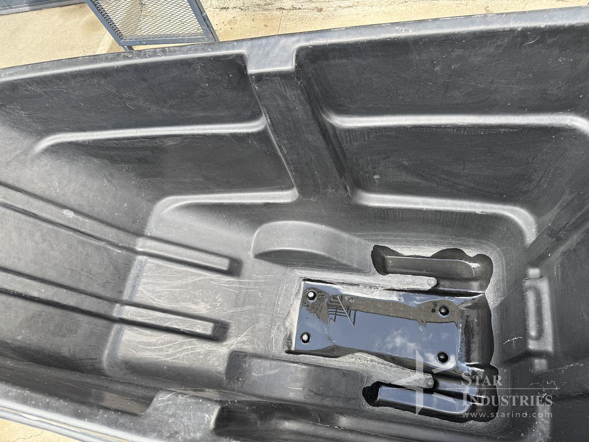 Used Rubbermaid Black Plastic Disposal Bin