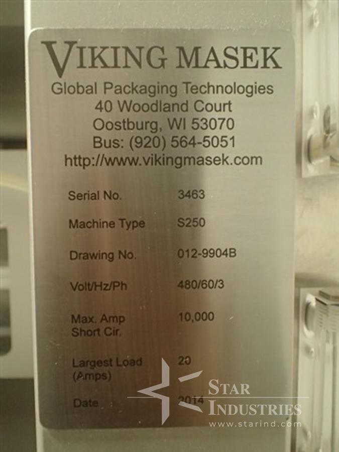 Used Viking Masek Model S250 Vertical Form/Fill/Seal Machine w/ Markem Printer