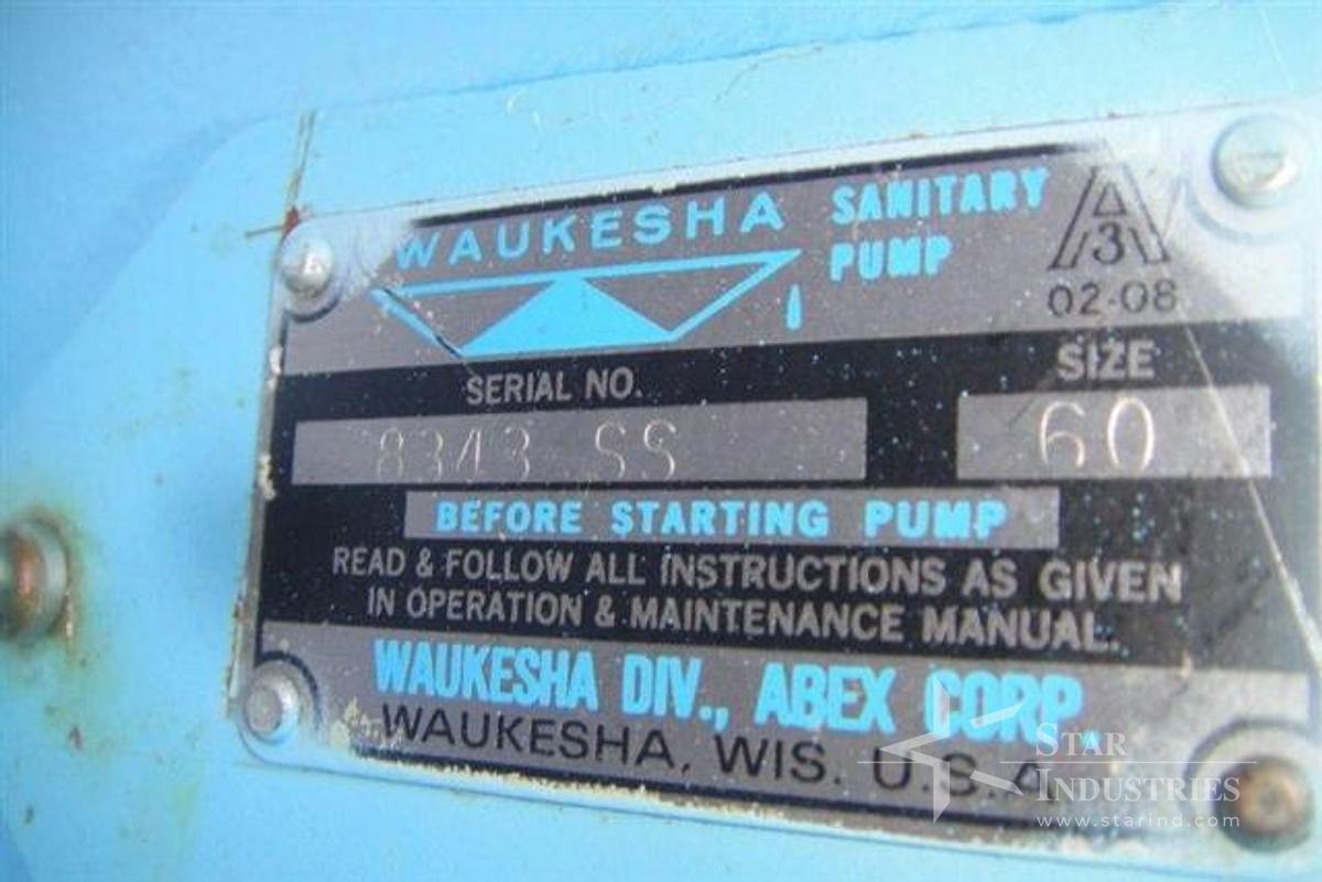 Used Waukesha Model 60 Pump