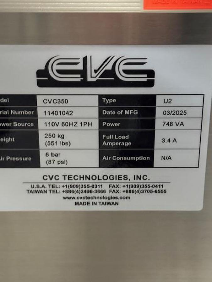 Used HORIZONTAL AMPULE LABELER CVC 350.U2