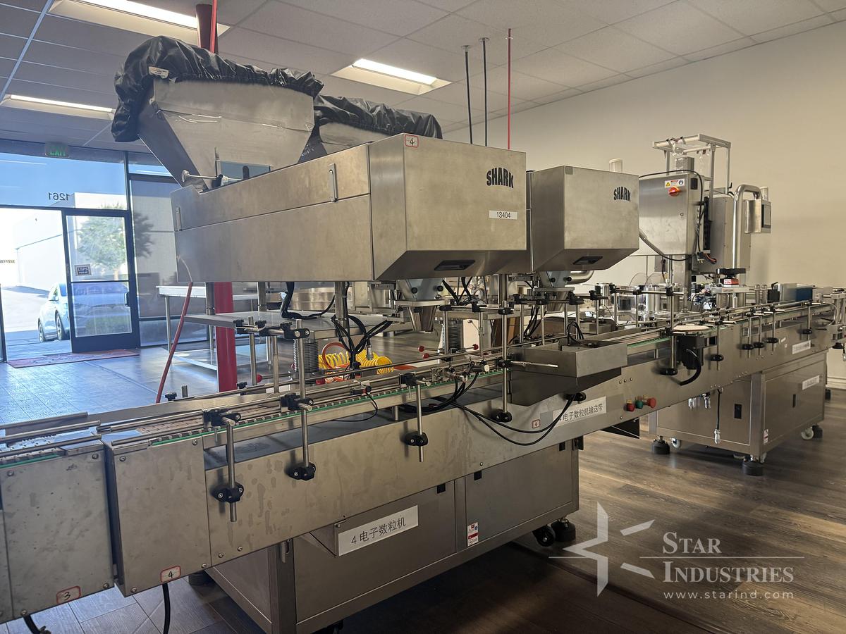 Used Shark Inline Bottle Packaging Line