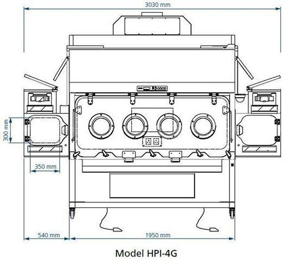 Used ESCO HPI-G3 Glovebox Isolator