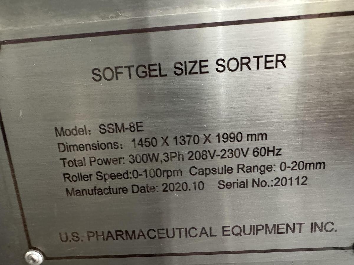 Used US Pharma Equipment Capsule Sizer, Model SSM-8E
