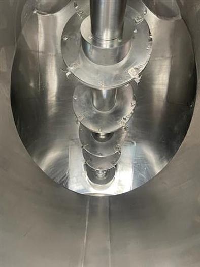 Used 75 c.f. Patterson-Kelley S.S. Twin Shell Blender w/ Liquids-Solids Bar