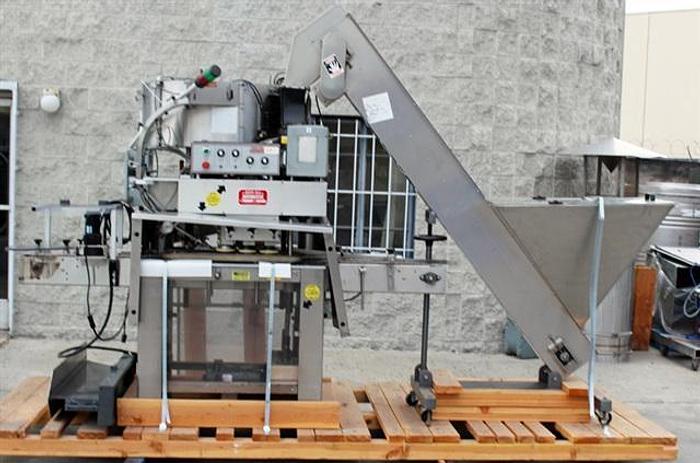 Used Kaps-All Model G-A 6 spindle Capper w/ FS-B Elevator