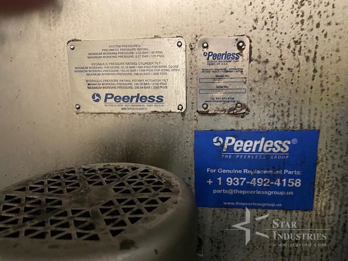 Used Peerless 10 cu. ft. Double Sigma Tilt Bowl Dough Mixer Model DA10