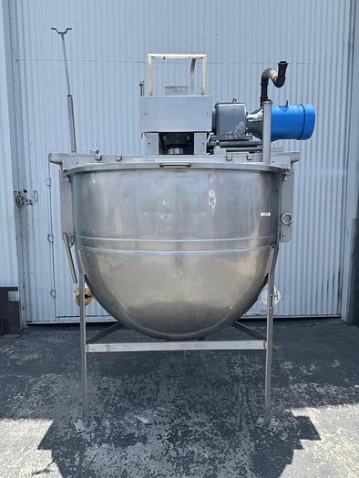 Used 300 Gallon Lee Single-motion Swept Jacketed Kettle