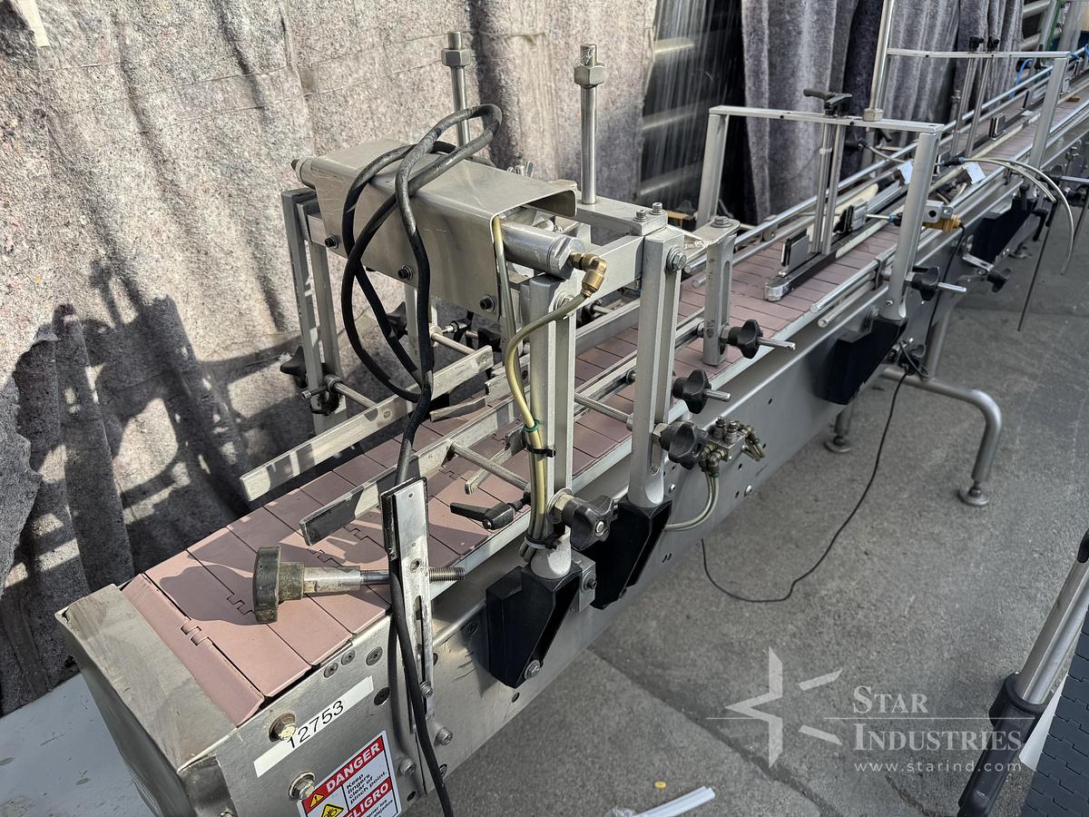 Used Stainless Steel Conveyor w/ Lane Diverter