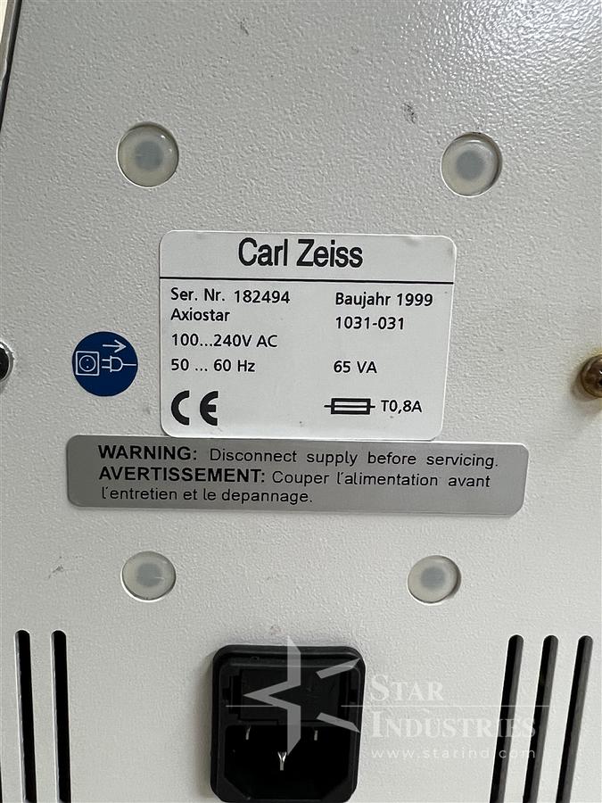 Used Carl Zeiss Axiostar Microscope