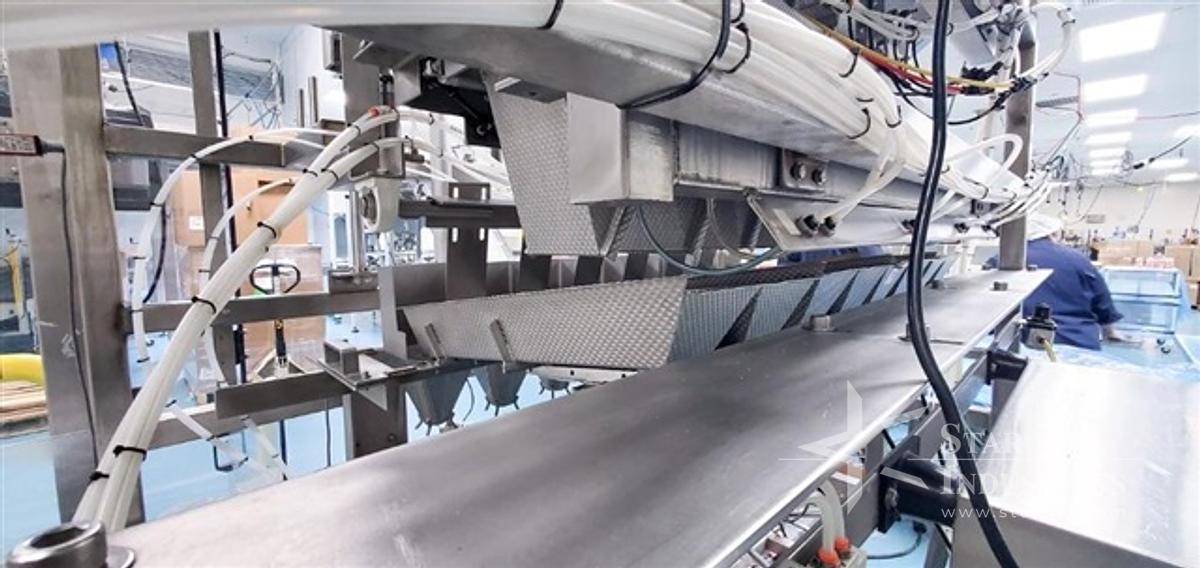 Used Ohlson Linear Gummy Packaging Line with Scale and Bottling System