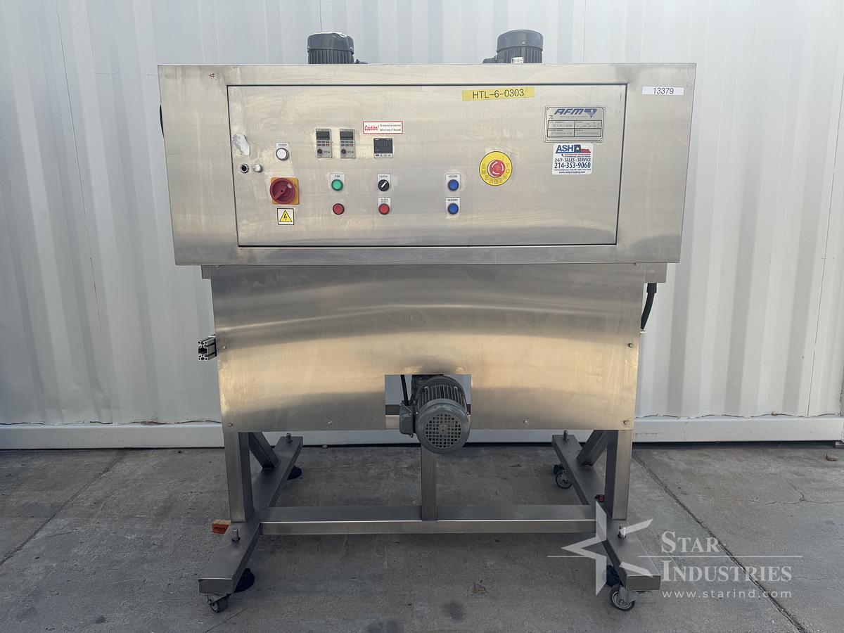Used AFM- Shrink Sleeve Labeling System / Heat Shrink Tunnel