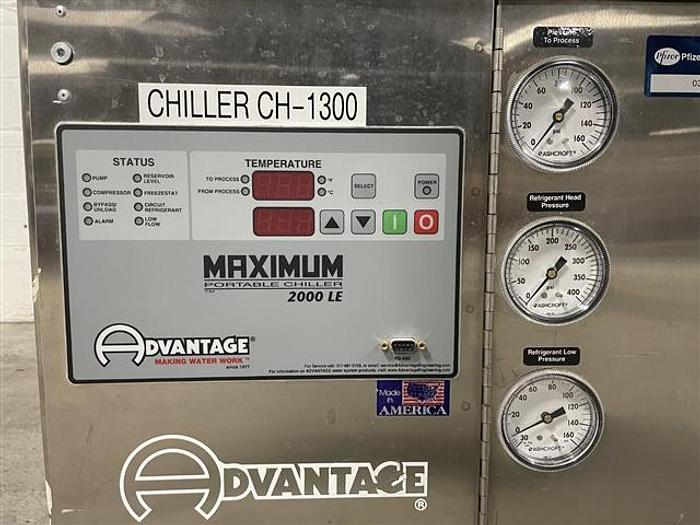 Used 3 ton water cooled Advantage Chiller