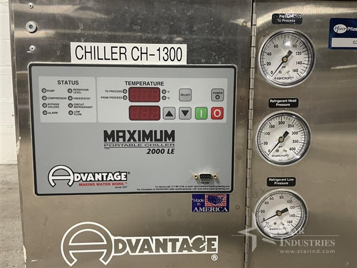 Used 3 ton water cooled Advantage Chiller