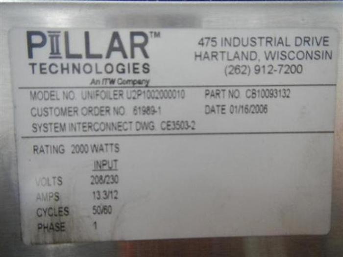 Used Pillar Induction Sealer