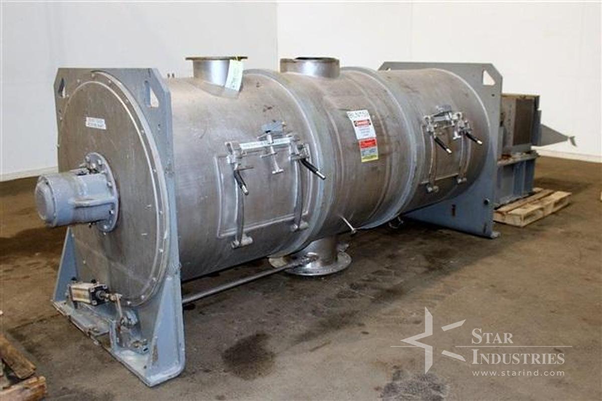 Used O'HARA STAINLESS RIBBON BLENDER, APPROX. 52 C.F.