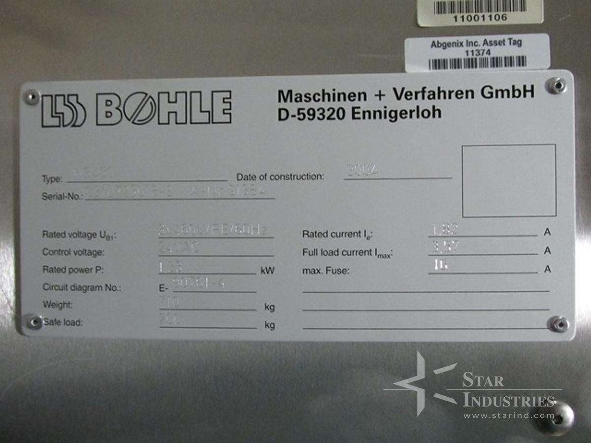 Used LB Bohle HS400 Bin Handler