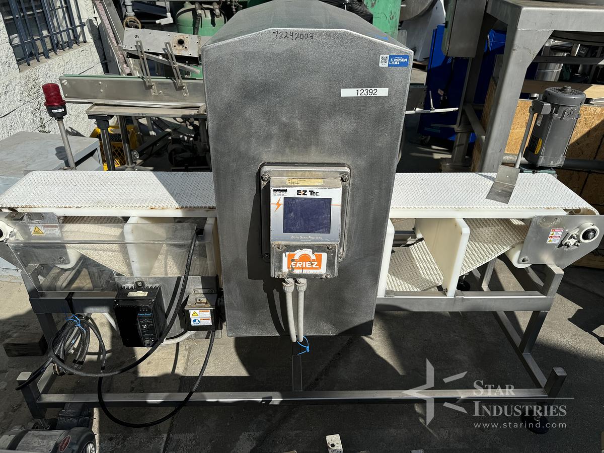 Used Eriez EZ Tec EZ DSP 16"x14" Belt-style Metal Detector