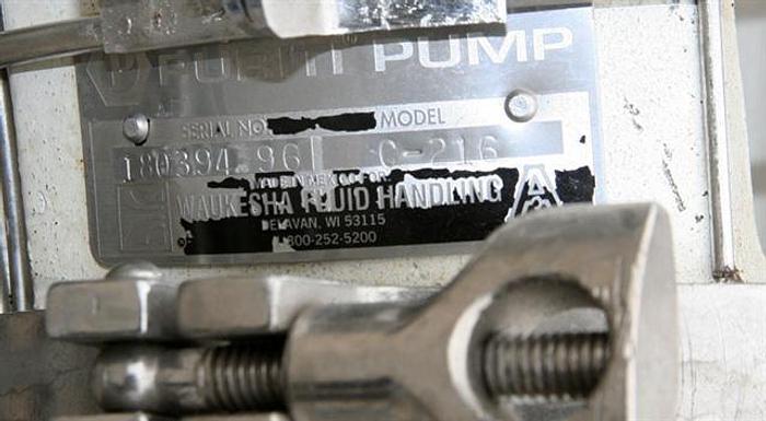 Used Waukesha 'Purity' Centrifugal Pump, Model C-216