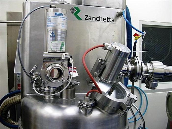 Used Zanchetta Roto P 50 Hi-Shear 38 liter Vacuum Granulation Batch Dryer