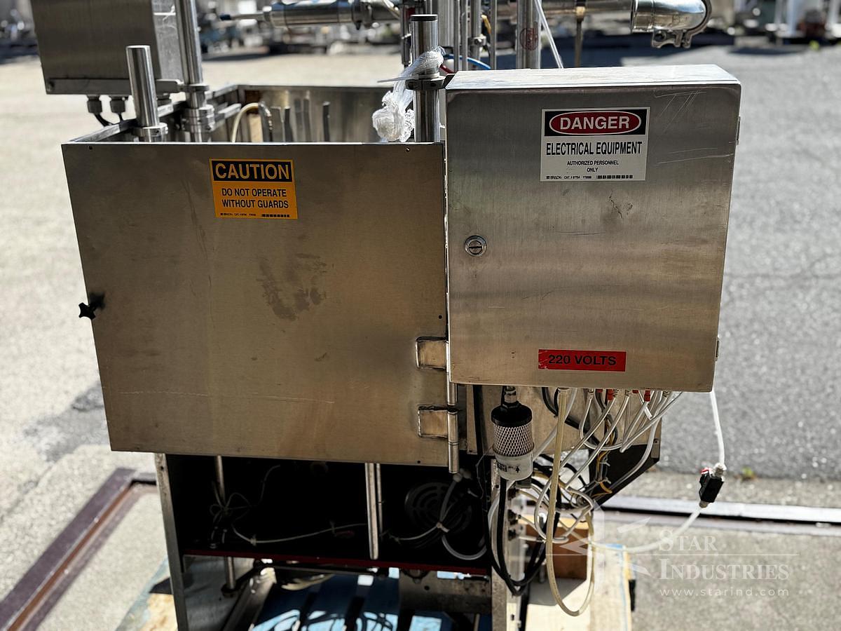 Used Filler, Cup, Rotary, Single Lane, T.D. Sawvel, Model O111R-PF, Stainless Steel