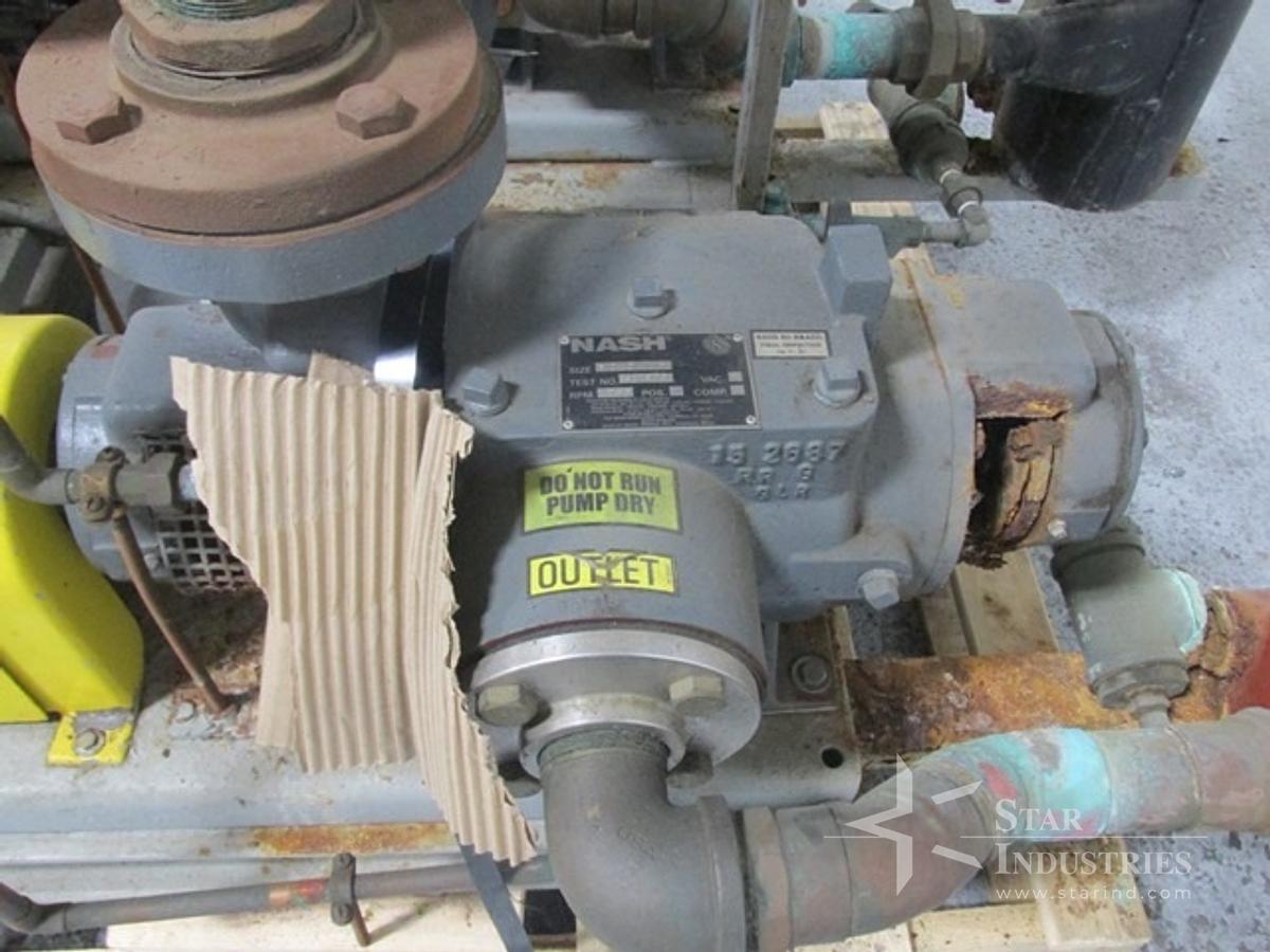 Used SC 2/7 NASH VACUUM PUMP SYSTEM, C/S