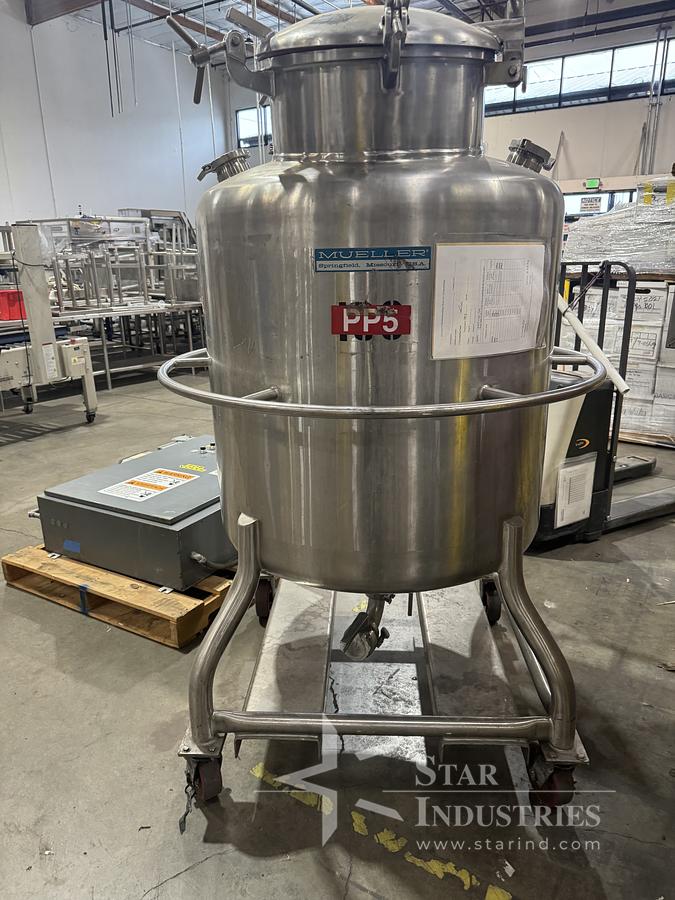 Used Stainless Steel Mueller tank