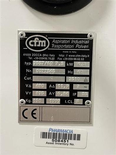 Used CFM Portable Industrial Vacuum, Model 3557/60 7.5