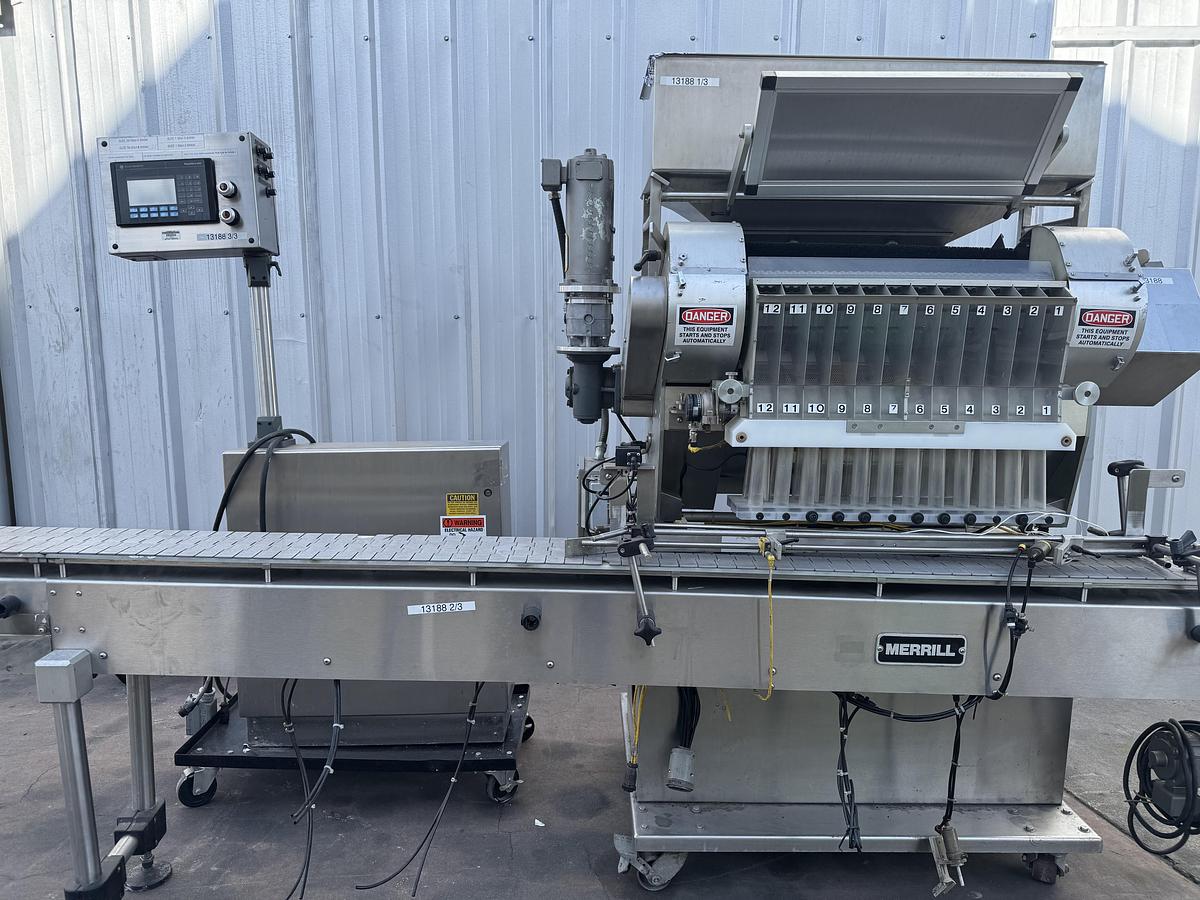 Used Merril Capsule Slot Counter 12 Station