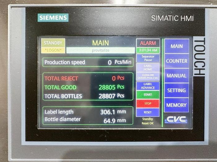 Used CVC Model 302 Wrap-around Labeler