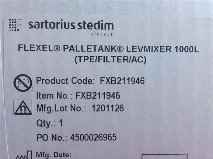 Used 1000 Liter Stainless Technology Jacketed Bag Vessel