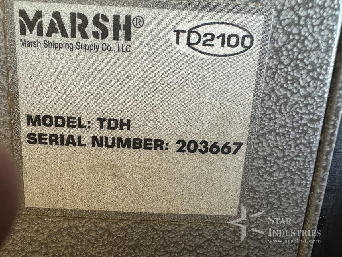 Used Marsh TD2100 Paper Tape Dispenser