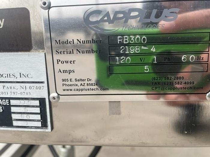 Used Capplus Inspection Belt FB300, S.S., variable speed