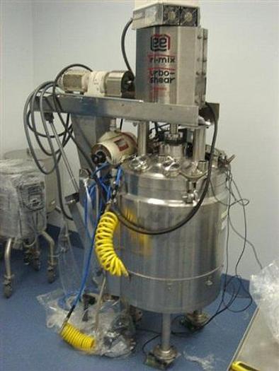 Used 100 liter Lee Tri-Mix Turbo-Shear Double-motion Kettle