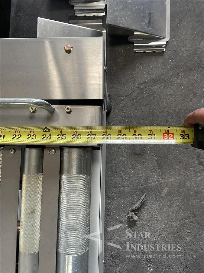 Used Transfer Conveyor w/ Box Strapper