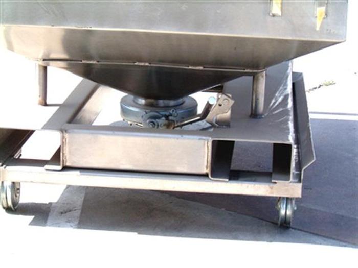 Used STAINLESS PRODUCT CART, approx. 15 c.f.