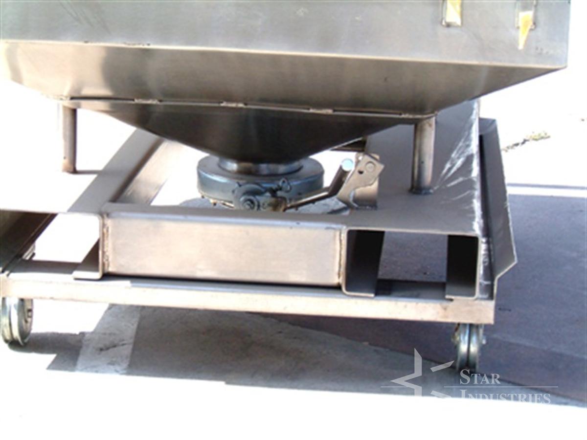 Used STAINLESS PRODUCT CART, approx. 15 c.f.