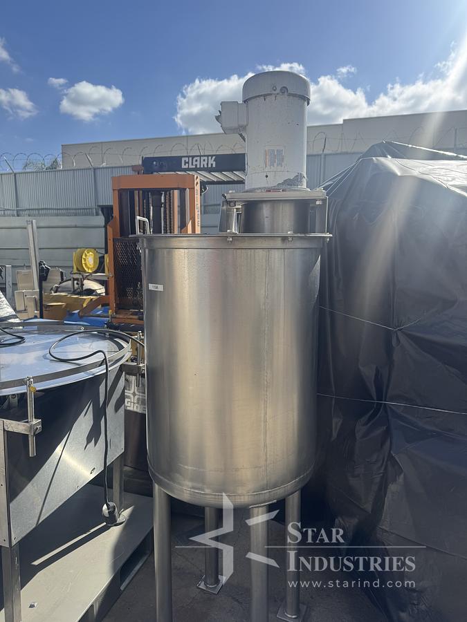 Used 50 gallon S.S. Tank with Emulsifier/Mixer