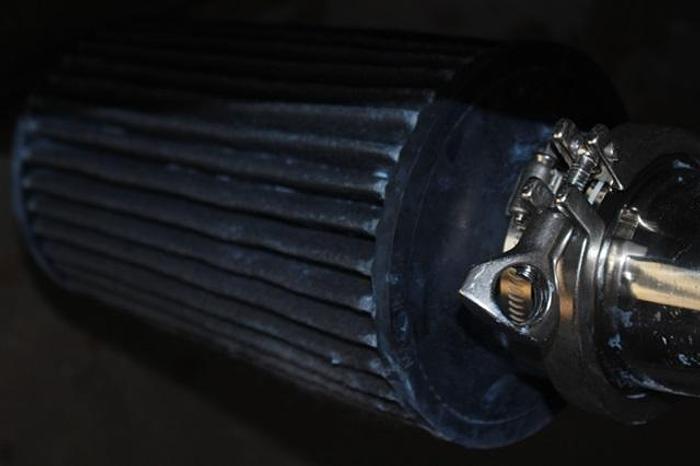 Used Vacuum Hopper, 52" diam x 40" straight x 24" tall cone