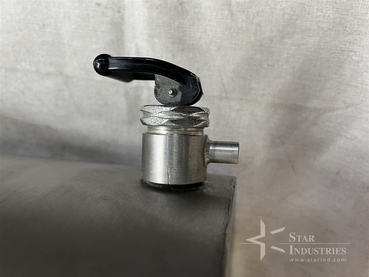 Used 25-Gallon Stainless Steel Container with Outfeed