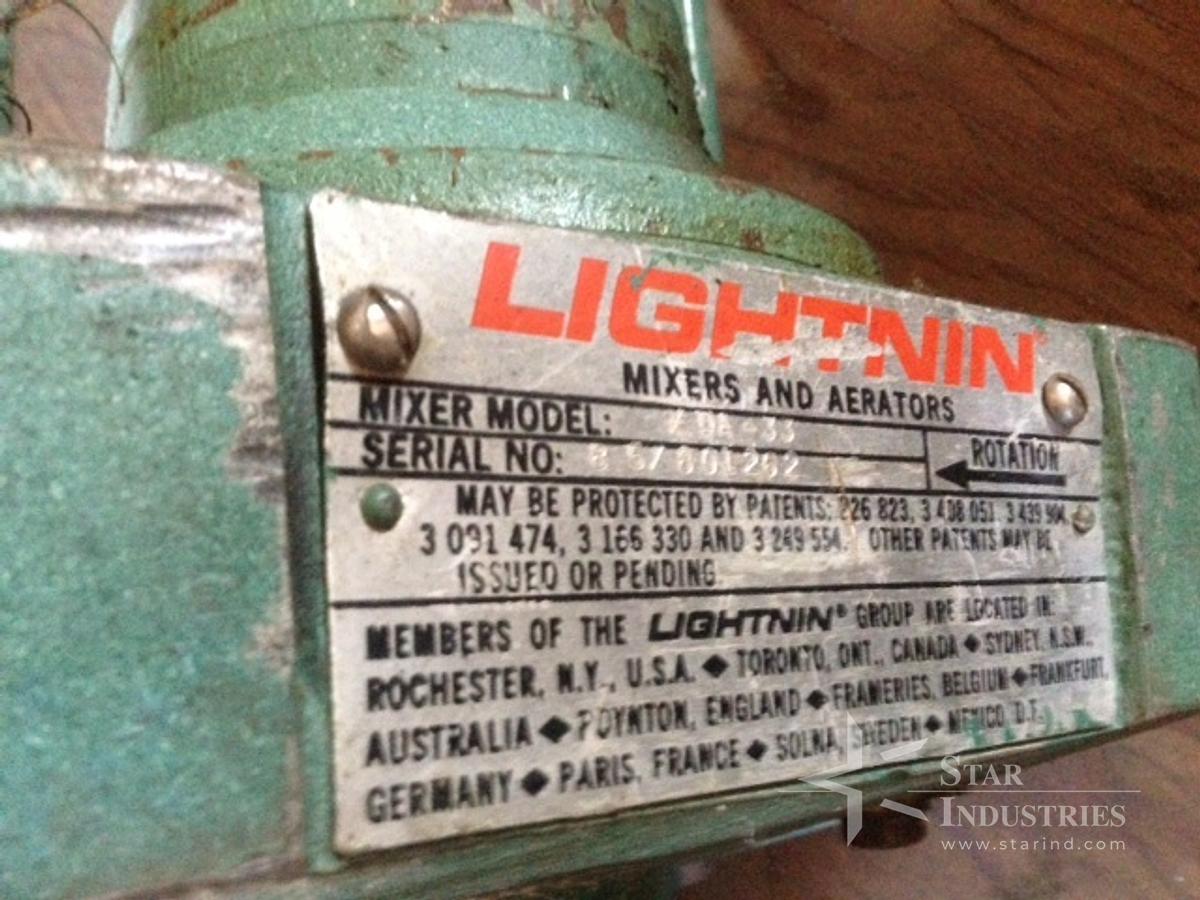 Used Lightnin Pneumatic Mixer
