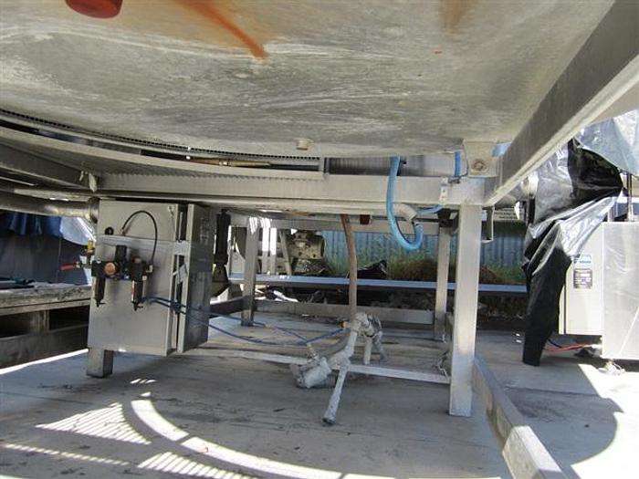 Used Twin 750 gallon jacketed Tanks on Mezzanine