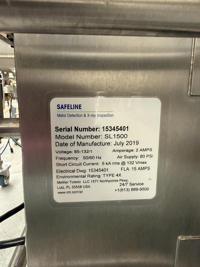 Used Safeline Metal Detector-XRay Machine