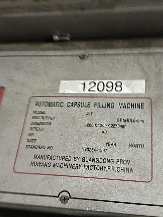 Used ZJT 900 Automatic Capsule Filling Machine